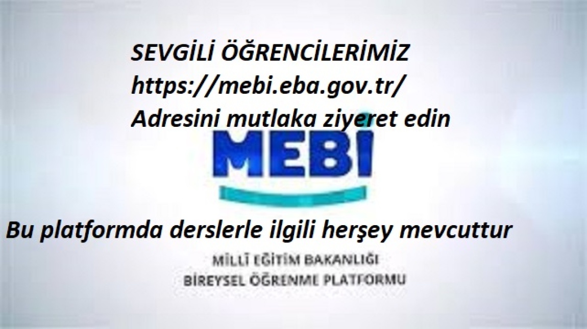 MİLLİ EĞİTİM BAKANLIĞI BİREYSEL ÖĞRENME PLATFORMU