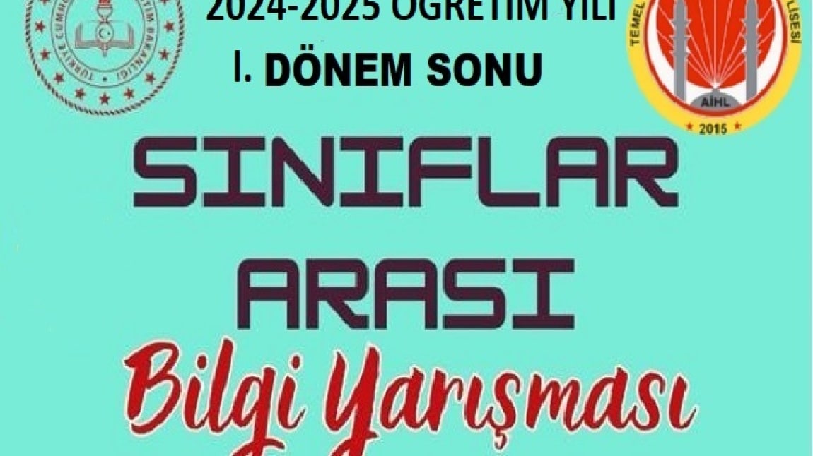 SINIFLAR ARASI BİLGİ YARIŞMASI